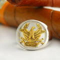 The Roman SPQR Eagle Emblem Senatus Populusque Romanus Sterling Silver Ring